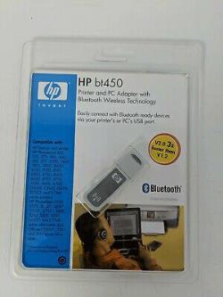1PQ6398A - HP bt450 Bluetooth Wireless Printer and PC Adapter - USB connectivity 30m (98.4ft) range transfer rate of 3mb/s (2.1mb/s)