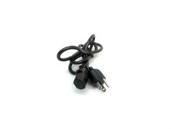 8121-1023 - AC power cord (Black) - 3-conductor, 0.5m (19.6in) long