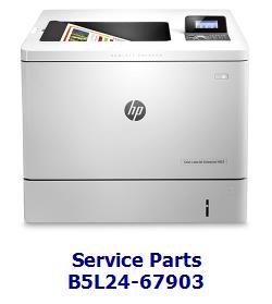 B5L24-67903 - Control panel assembly - Control buttons and display located on top front of printer - For use with the M553x model only