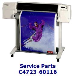 C4723-60116 - Left end cover for HP DesignJet 2000CP