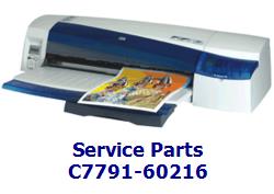 C7791-60216 - Rear trim kit - Attaches to the rear of the printer on either side of the back/center cover (two used)