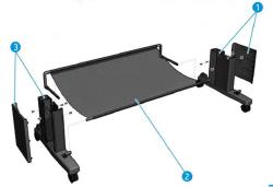CR357-67094 - T9x0/Tx500 Stand Assembly. Basket output tray assembly (updated to include T9x0/Tx500 Stand) Where paper rest after it has been printed