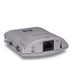 J6039B - JetDirect 200m print server/Internet connector - Has one RJ-45 connector - Provides 10Base-T and 100Base-TX connection for printers with Low-end Input/Output (LIO) port