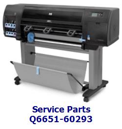 Q6651-60293 - Right side cover assembly - Does not include the right side maintenance cartridge door