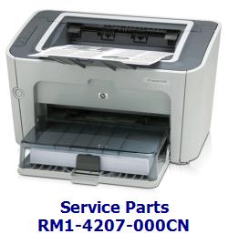 RM1-4207-000CN - Separation pad assembly - Located on the paper pick-up assembly