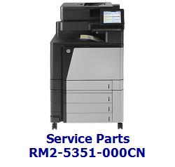 RM2-5351-000CN - Booklet maker saddle paper feed asembly