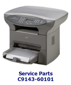 c9143-60101 - Automatic document feeder (ADF) and flatbed scanner lid - Includes the lid, the ADF feed mechanism, and scanner