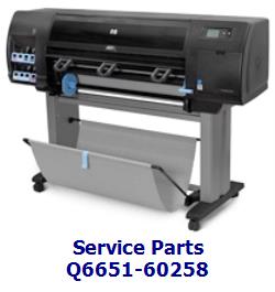 q6651-60258 - Cross-brace - Brace that connects and supports the two stand legs - For 42-inch plotters
